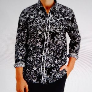 Men's floral-print shirt